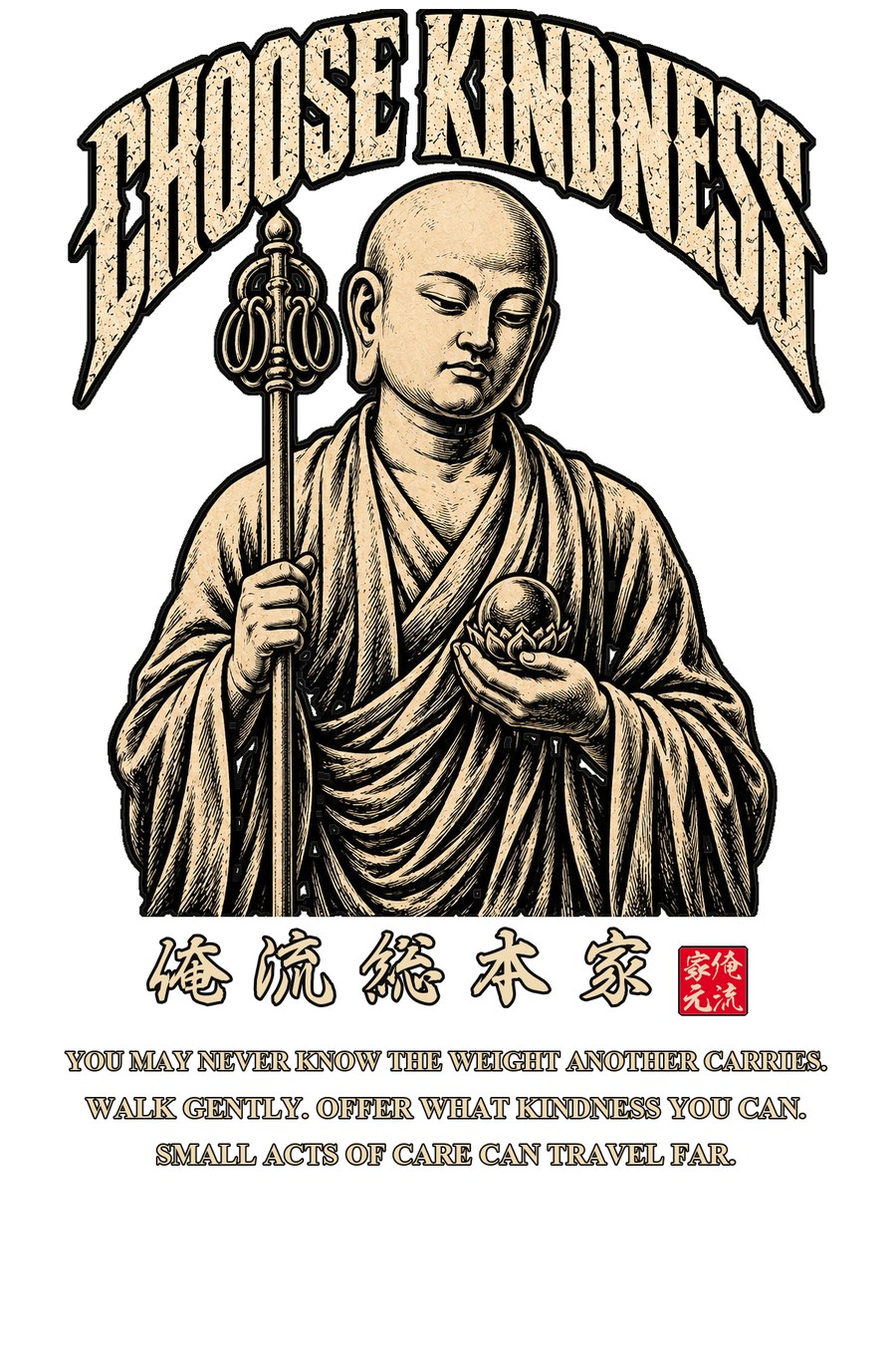 A0005 08 地蔵菩薩 白背景の印刷デザイン詳細