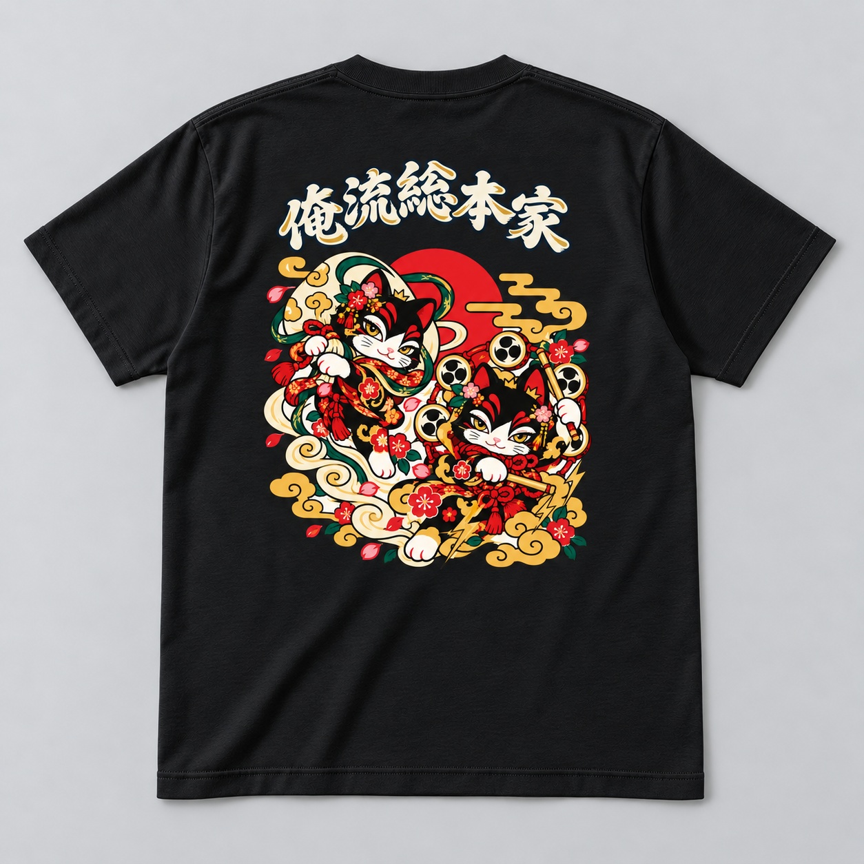 07 雷神猫 背面プリント配置イメージ
