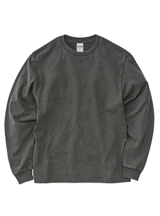 4231-01 6.2オンス オープンエンド フェードウォッシュ ロングスリーブ Tシャツ(2.1インチリブ)