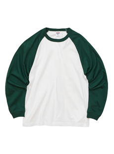 5048-01 5.6オンス ラグラン ロングスリーブ Tシャツ(1.6インチリブ)